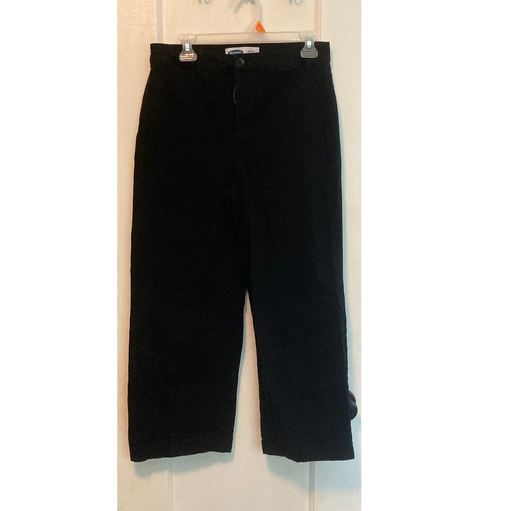 Old Navy high-waisted wide-leg cropped pants